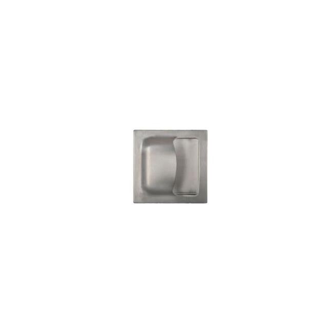 6 x 6 in. Square Flush Pull, Satin Stainless Steel